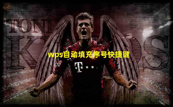 wps自动填充序号快捷键